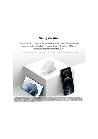 Belkin 37w 25w Usb-c Pd Pps+12w Usb-a Şarj Cihazı