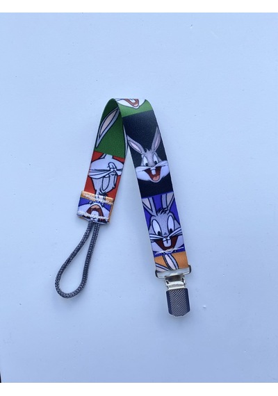 Bugs Bunny Emzik Askısı - Emzik Zinciri - Emzik Tutacağı - Handmade Çok Renkli
