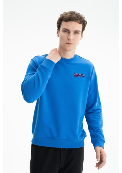 AR-MA Arma Erkek Regular Fit Şardonsuz 3 İplik Bisiklet Yaka Sweatshırt 001