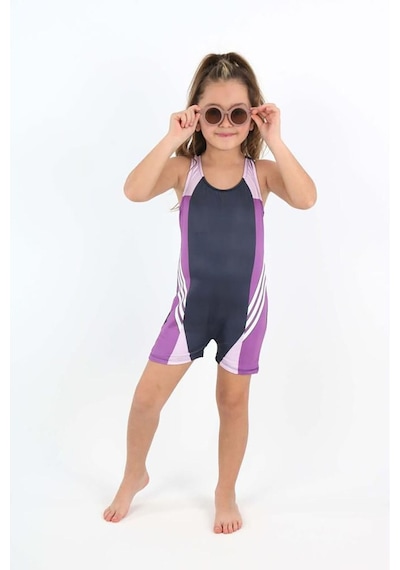 My Kids Wear Yüzücü Şortlu Kız Çocuk Mayo Renkli