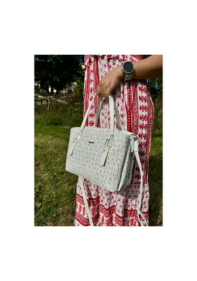 Just Polo Kadın El Ve Omuz Çantası 2066mh Düz Beyaz 06779999