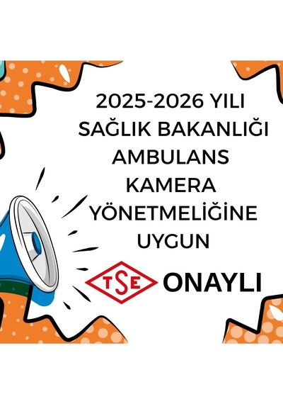 Ambulans Yönetmeliğine Uygun 2 Kameralı 8 Kanal Mobil Nvr 500 Gb Tak Kullan Set