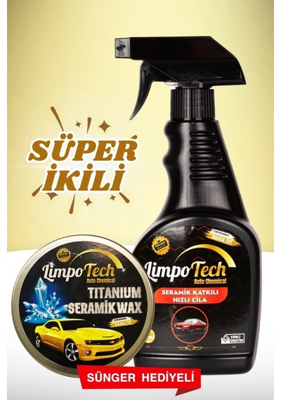 Limpotech Tıtanıum Seramik Wax 150 Ml /seramik Katkılı Hızlı Ve Pratik Cila 500ml Waxcila