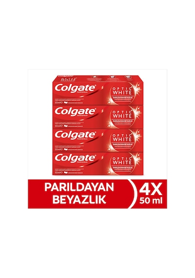 Colgate Optic White Parıldayan Beyazlık 50 Ml X4 Adet Ağız Kokusu Önleyici
