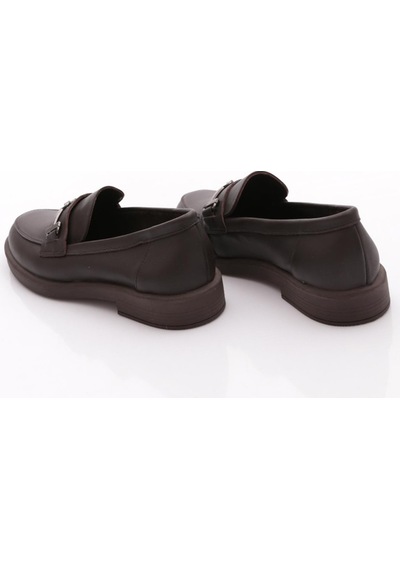 Dgn 24044 Kadın Loafer Ayakkabı Kahve Napa