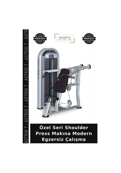 Özel Seri Shoulder Press Makına Modern Egzersiz Çalışma