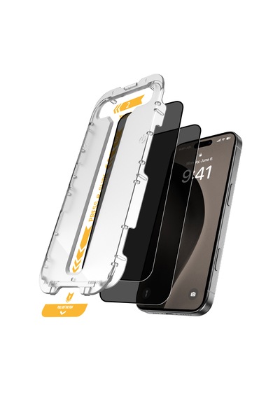 Buff Apple Uyumlu   iPhone 16 Pro Max 5d Privacy Easyfit 2 Adet Ekran Koruyucu