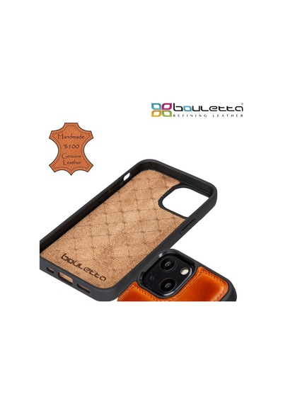 Bouletta Apple İphone 13 Mini Uyumlu Deri Arka Kapak Fxcp Rst2ef