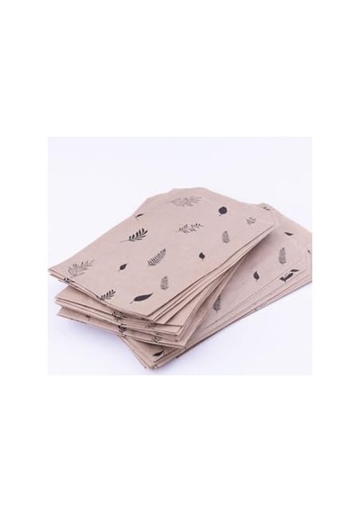 Kraft Kese Kağıdı - 100 Adet, 11x20 Cm, Karışık Desenler 124-Pembe