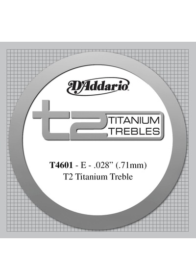 D'addario T4601 T2 Series Klasik Gitar Tek Teli - 1. Tel Mi/e Ak