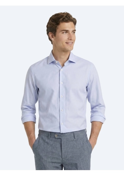 Kip Açık Mavi Mikro Regular Fit Uzun Dokuma Casual %100 Pamuk Gömlek Kip Açık Mavi Mikro Regular Fit Uzun Dokuma Casual %100 Pamuk Gömlek