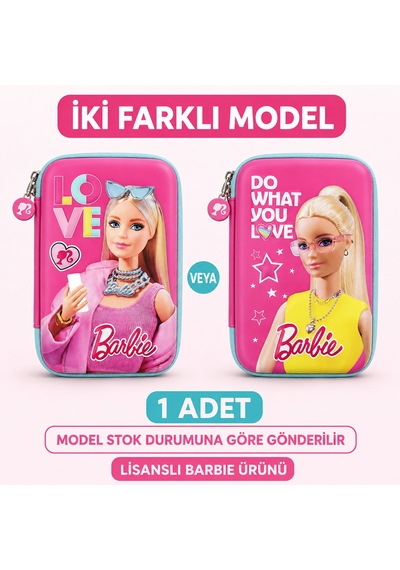 Bakgelal Barbie Eva Büyük Kalemlik Geniş Kalem Çantası Fermuarlı Okul Kalem Kutusu - 9053166947468 Cok Renkli