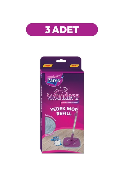 Wondero Yedek Paspas Mop Refill 3 Lü Set