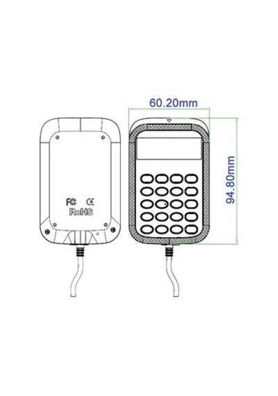 Acs Apg8201-b2 Usb Pınpad + Lcd Tam Boy Temaslı Akıllı Kart Okuyucu / Kodlayıcı