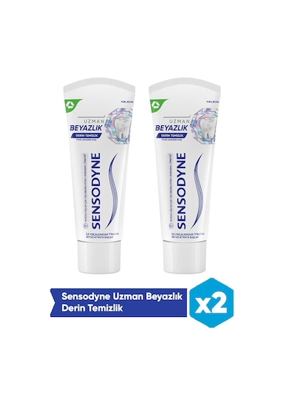 Sensodyne Uzman Beyazlık Derin Temizlik 75ml X2