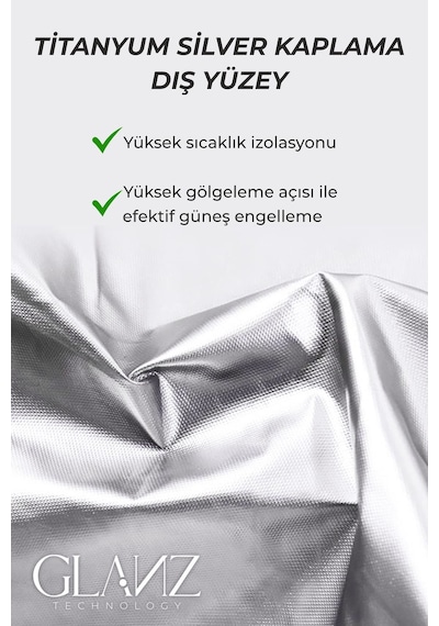 Glanz Oto Katlanabilir Güneşlik Şemsiye Ön Cam Gölgelik 145 - 79