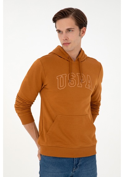 U.S. Polo Assn. Erkek Regular Fit Kapüşonlu Coconut Basic Sweatshirt 50295175-VR153