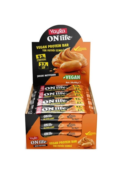 Vegan Protein Bar Yer Fıstığı Ezmeli 40gr X 24 Lü - 943369965