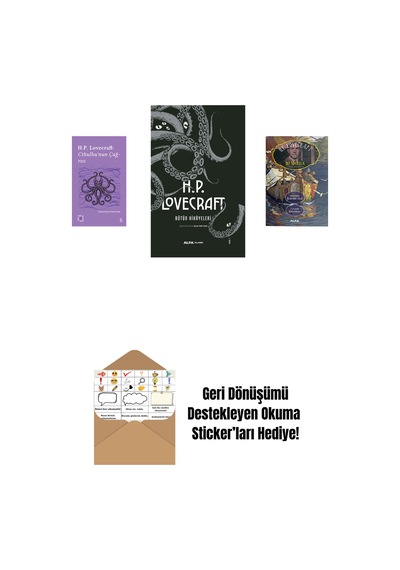 Everest Açıkhava 6 - Cthulhu Nun Çağrısı + H.p. Lovecraft - Bütün Hikayeleri Ciltli + İki Novella + Okuma Sticker'ları