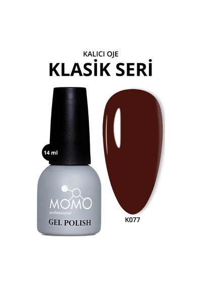 Momo Professional Kalıcı Oje K077 Kızıl Kahve 14 Ml