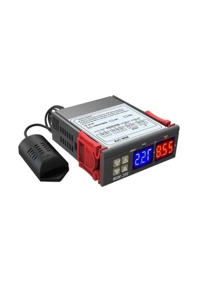 Lcd Ekranlı Nem Ve Sıcaklık Kontrol Termostatı, 12v