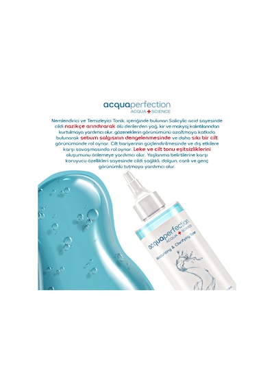 Acqua Perfection Gözenek Sıkılaştırıcı Temizleyici Tonik 200 ML
