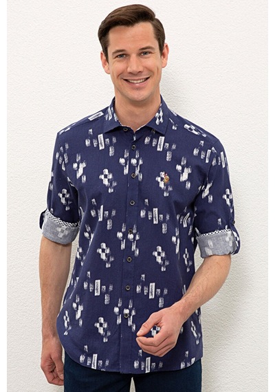 U.S. Polo Assn. Erkek Uzun Kollu Gömlek 50234859-vr033 Çok Renkli