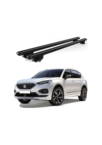 Kanca Seat Terraco 2019 Ve Sonrası Uyumlu Siyah Kilitli Ara Atkı 120cm Port Bagaj Tavan Barı