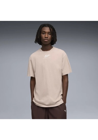 Puma Ferrari Car Graphic Tee Iı Rose Latte Pembe Erkek T-shirt & Polo