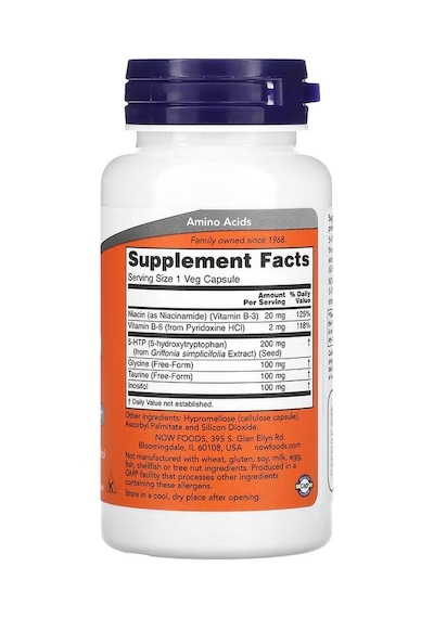Now Foods, 5-htp, Inositol , Glycine , Taurine , Niacin Double St