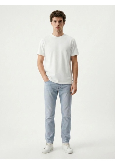Erkek T-shirt Lf2042724 Beyaz