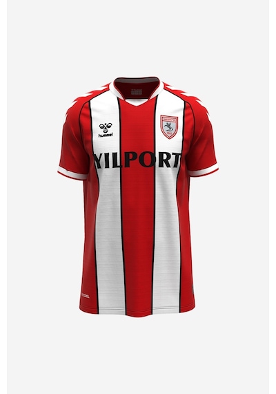 Hummel 24/25 Samsunspor Çubuklu Forma Beyaz - Kırmızı