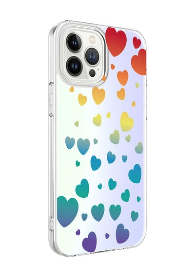 Zore İphone 13 Pro Max Uyumlu Nvth M-blue Desenli Kılıf-heart No3