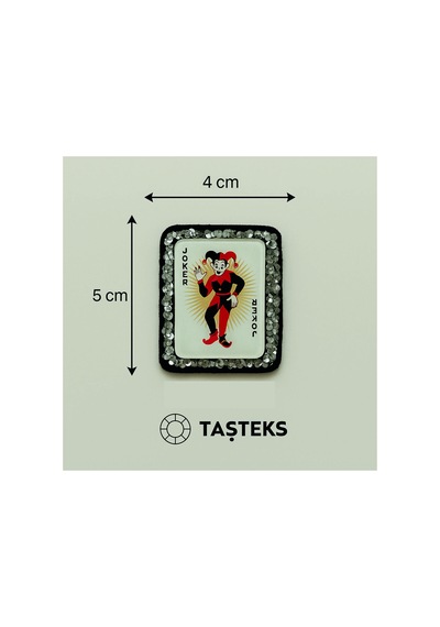 Taşlı Ve Pleksi Baskılı Ütülenebilen Veya Sticker Olarak Kullanılabilen Joker Kart Modeli