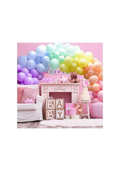 Makaron Karışık Balon 100 Adet Mavi