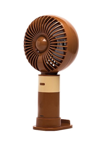 Taşınabililir Mini Usb Şarjlı 3 Kademeli El Masaüstü Vantilatör Fan Soğutucu Ym88214 Kahverengi