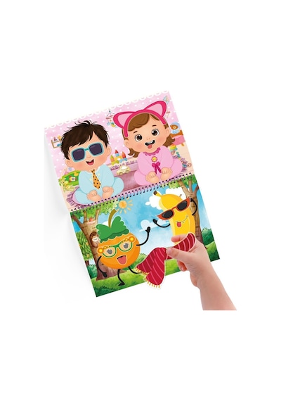 Tükenmeyen Sticker Kitabım - Eğlenceli Yüzler (100+ Tekrar Tekrar Kullanılabilen Sticker)