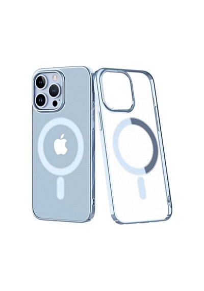 Apple iPhone Uyumlu  14 Pro Uyumlu Kılıf Element Magneticsafe Sert Kapak - Sierra Blue