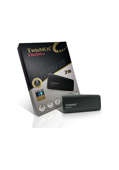 Twinmos Pssd2tbmedb, 2tb, Taşınabilir External Ssd, Usb 3.2, Type-c Dark Grey