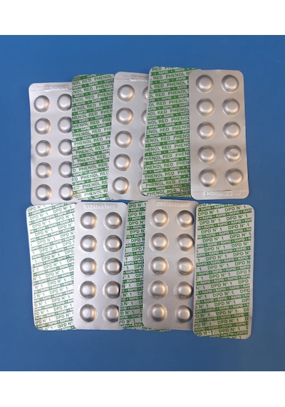 Havuz Suyu Serbest Klor Ve Ph Ölçüm Tabletleri 50+50 100 Tablet