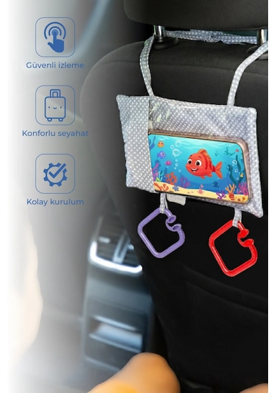 Babyjem Araç Içi Telefon Askılığı Gri Puanlı
