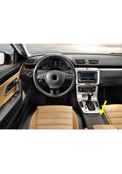 Vw Passat Cc 2009-12 Orta Konsol Bardaklık Sürgülü Perdesi Siyah