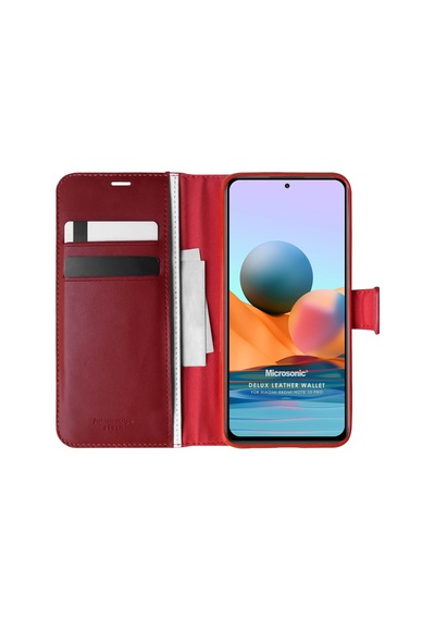 Microsonic Xiaomi Redmi Note 10 Pro Max Kılıf Delux Leather Wallet