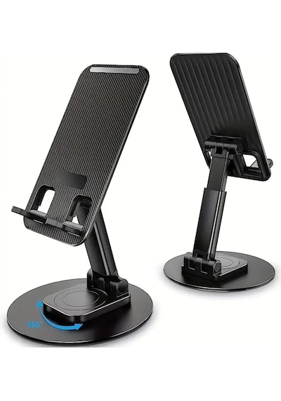 V10 Telefon Tutucu Telefon Tablet Standı Metal 360 Kaydırmaz