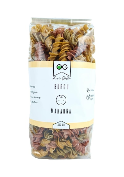 OG natural Keçi Sütlü Sebzeli Burgu Makarna +8 Ay 250 G