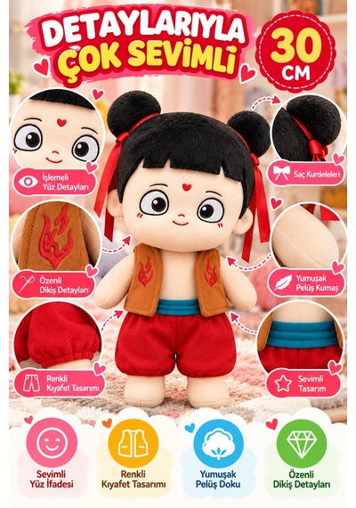 30 Cm Peluş Bebek Yumuşak Oyuncak Sevimli Kız Bebek Çocuk Oyuncağı Sarılmalık Oyun Arkadaşı Çocuklar Çok Renkli