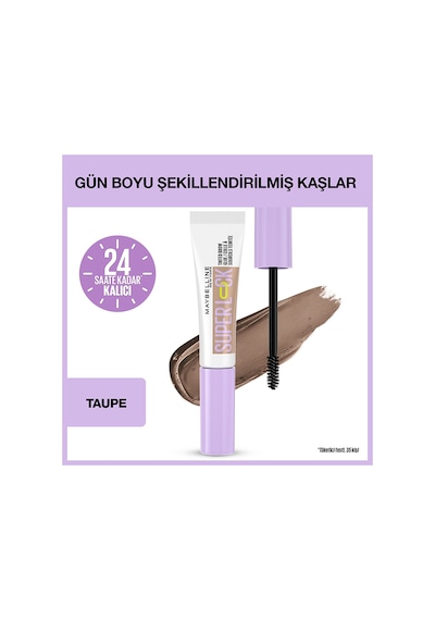 Maybelline New York Super Lock Brow Glue Kaş Sabitleyici Maskara Taupe