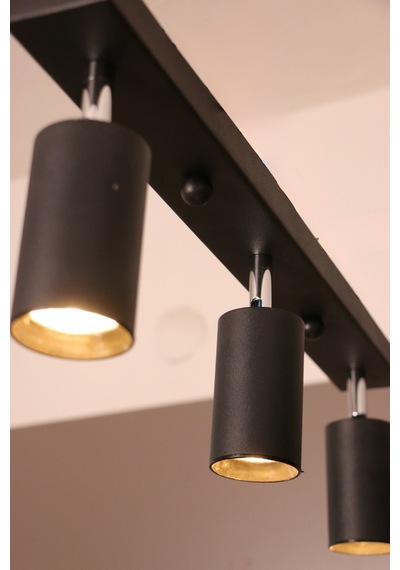 Parma Avize Modern Metal 3 Lü Tavana Yakın Mafsallı Siyah Gö... Siyah