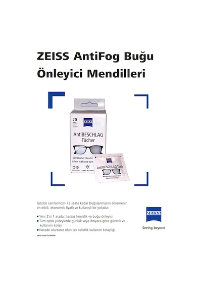 Zeıss Antifog Buğu Önleyici Mendil