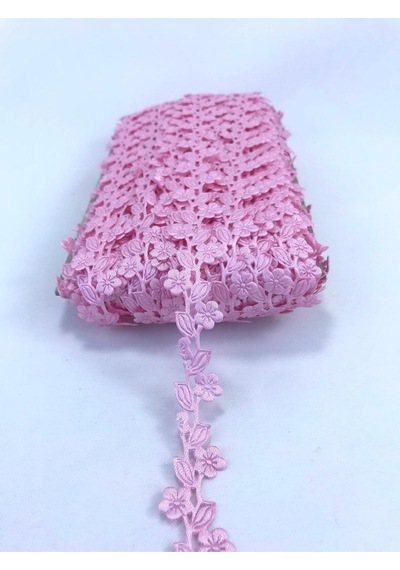 FdayAksesuar Pembe Saten Yaprak Dekoratif Şerit 1 Metre En 2 Cm FRDY15453